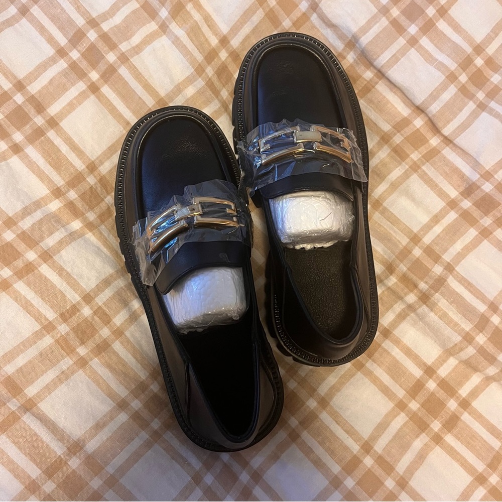 Lattelier platform loafers with chain